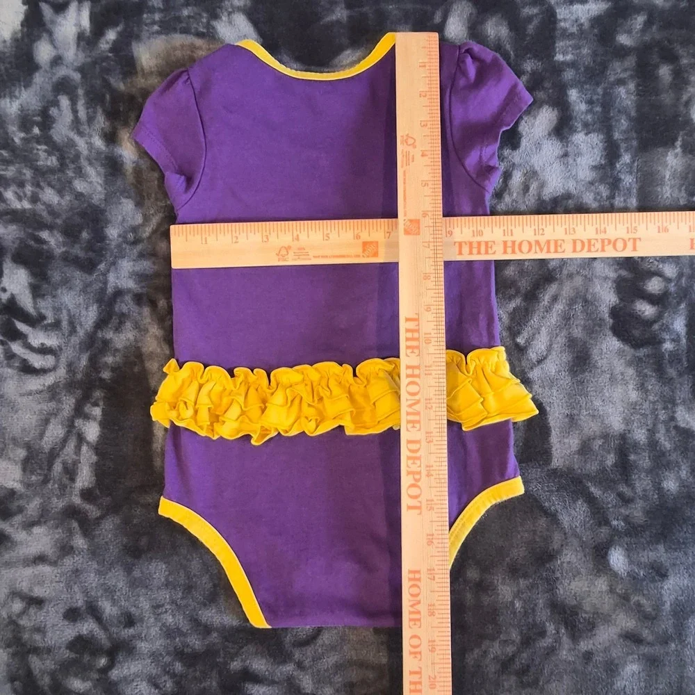 NBA Los Angeles Lakers Court Princess Purple Ruffle Bodysuit 24M PO22543